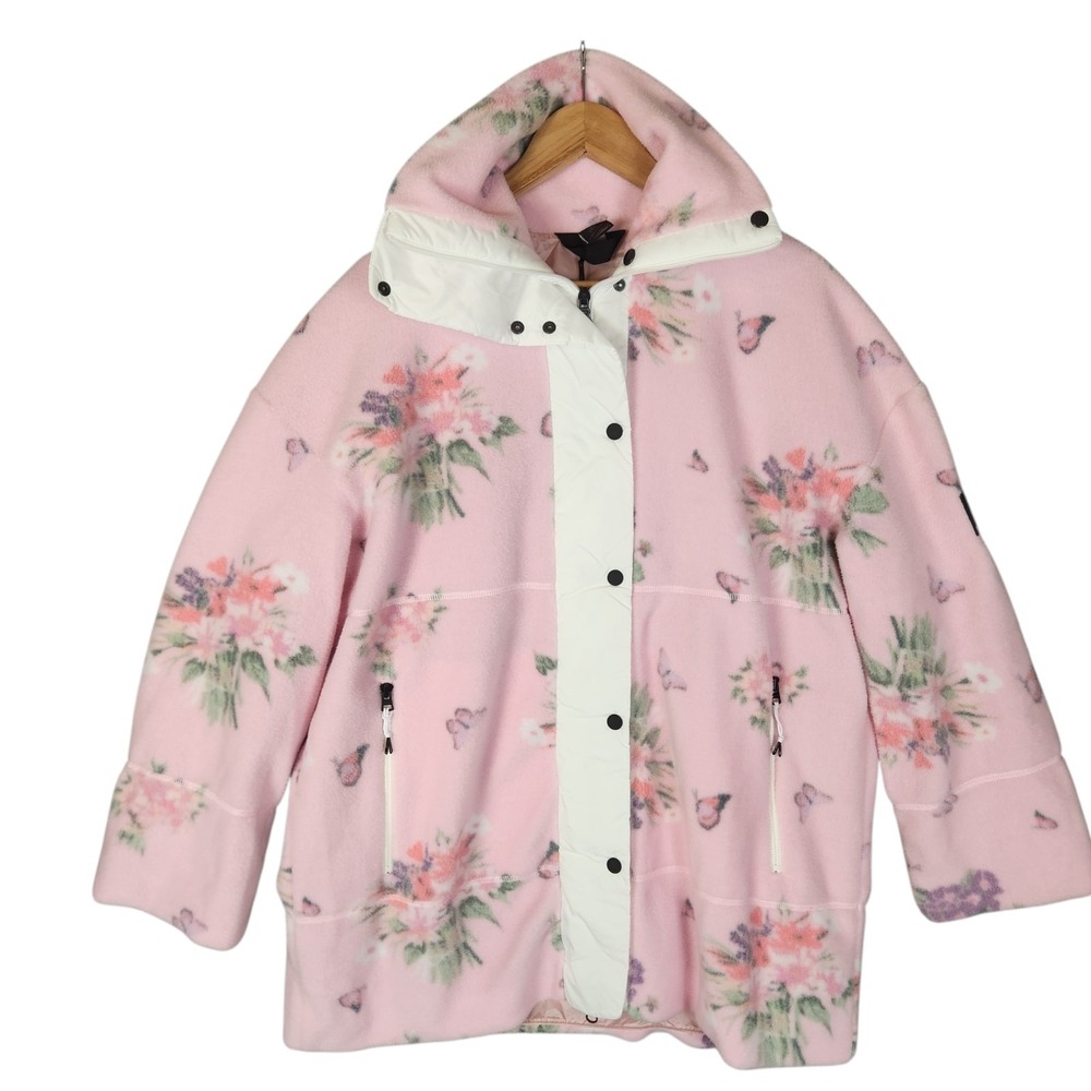 LoveShackFancy x‎ Bogner FIRE + ICE Phili Fleece Jacket XS Pink Floral